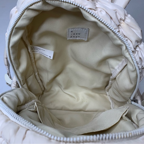 A New Day Cream Quilted Mini Backpack - Picture 5 of 5